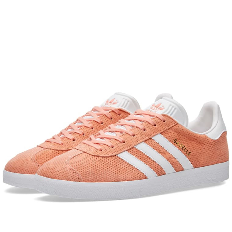 Adidas Gazelle (Sun Glow & White) | END. Adidas Gazelle Sun Glow & White 1