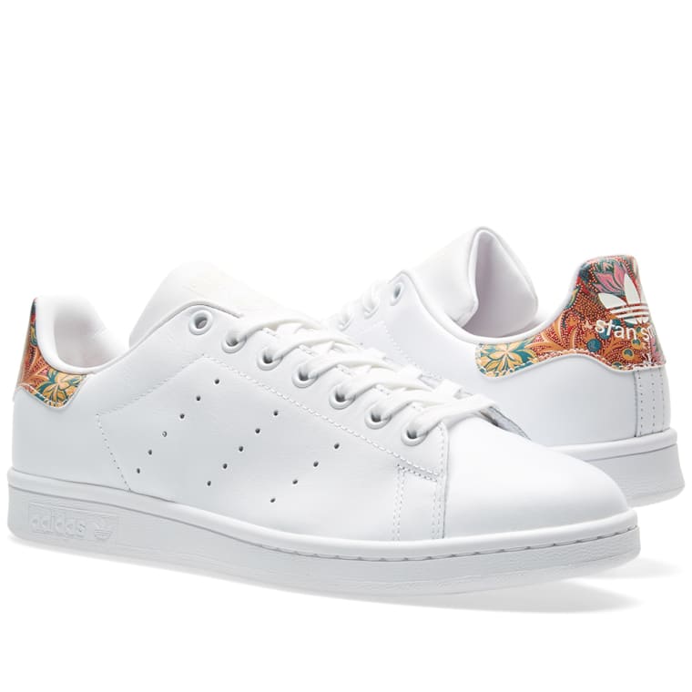 Adidas Women's Stan Smith Floral W (White & Off White) | END. Adidas Women's Stan Smith Floral W White & Off White 1