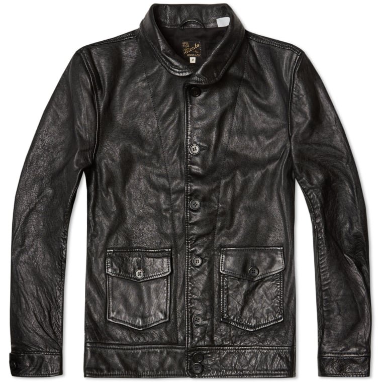 Levi S Vintage Clothing 1930s Menlo Leather Jacket Black End Levi S Vintage Clothing 1930s Menlo Leather Jacket Black 1