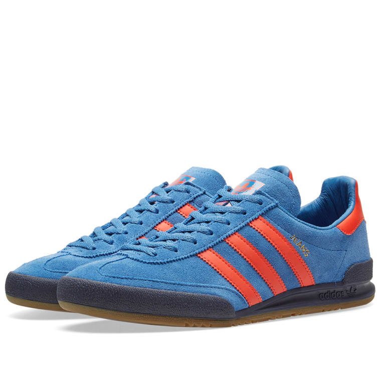 adidas jeans blue orange