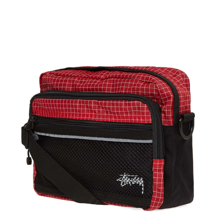 Stussy Ripstop Nylon Shoulder Bag (Red) END.