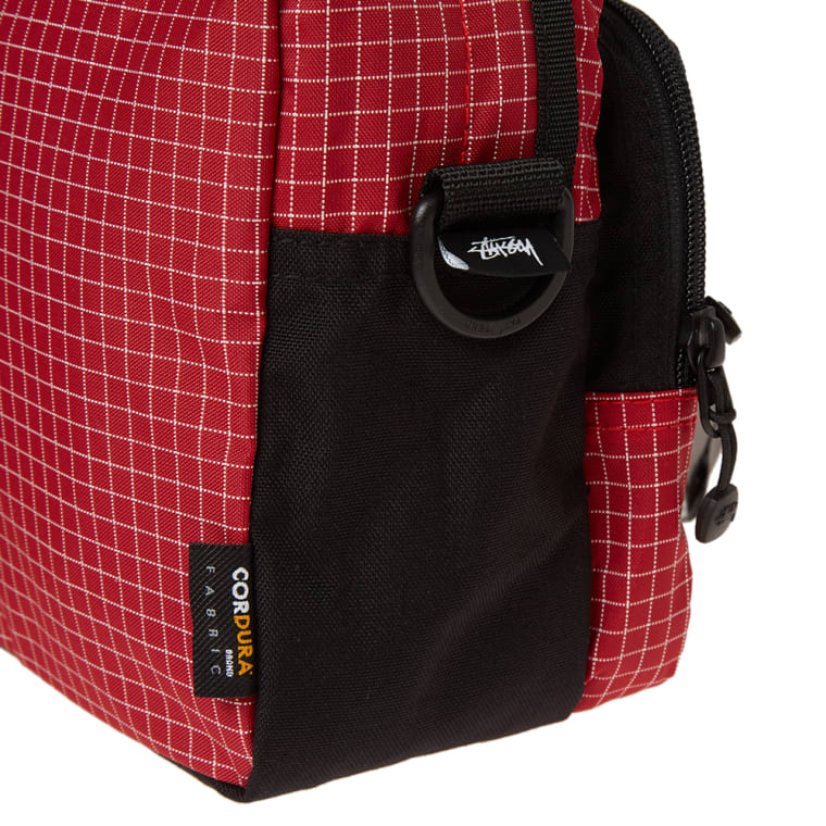 Stussy Ripstop Nylon Shoulder Bag (Red) END.