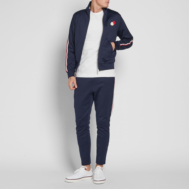moncler junior grey stripe track jacket moncler junior grey stripe track jacket