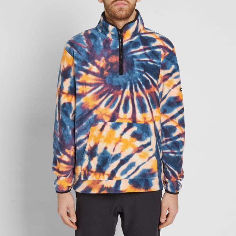 Download Stussy Tie Dye Polar Fleece Mock (Multi) | END.