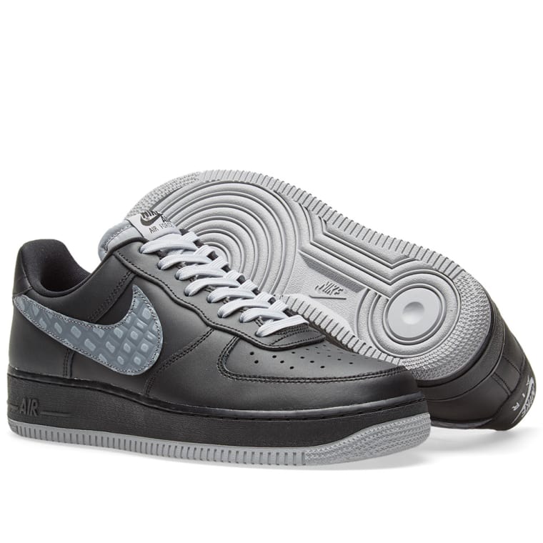 nike air force 1 low trainer black / black / sail nike air force 1 low trainer black / black / sail