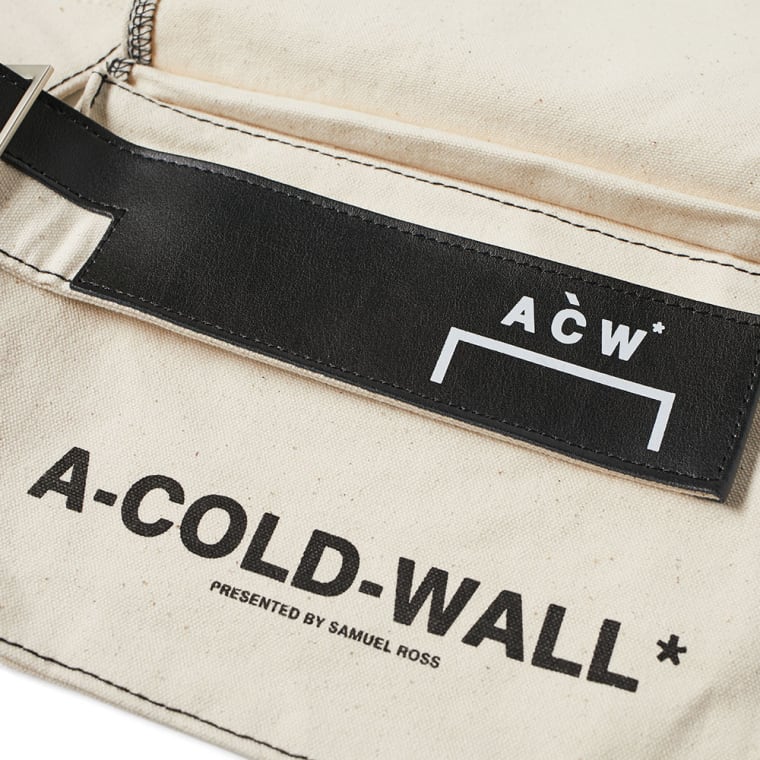 A-COLD-WALL* Canvas Utility Bag (Natural, White & Black ...