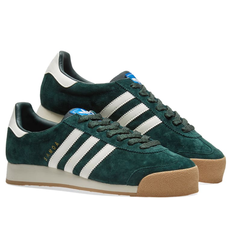 adidas samoa green and white