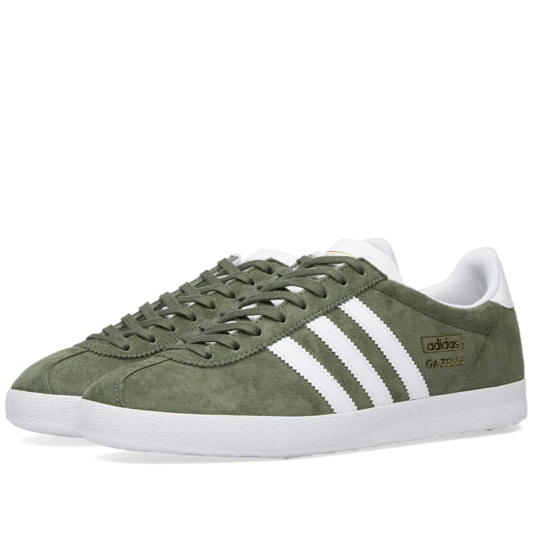 adidas gazelle mens olive green