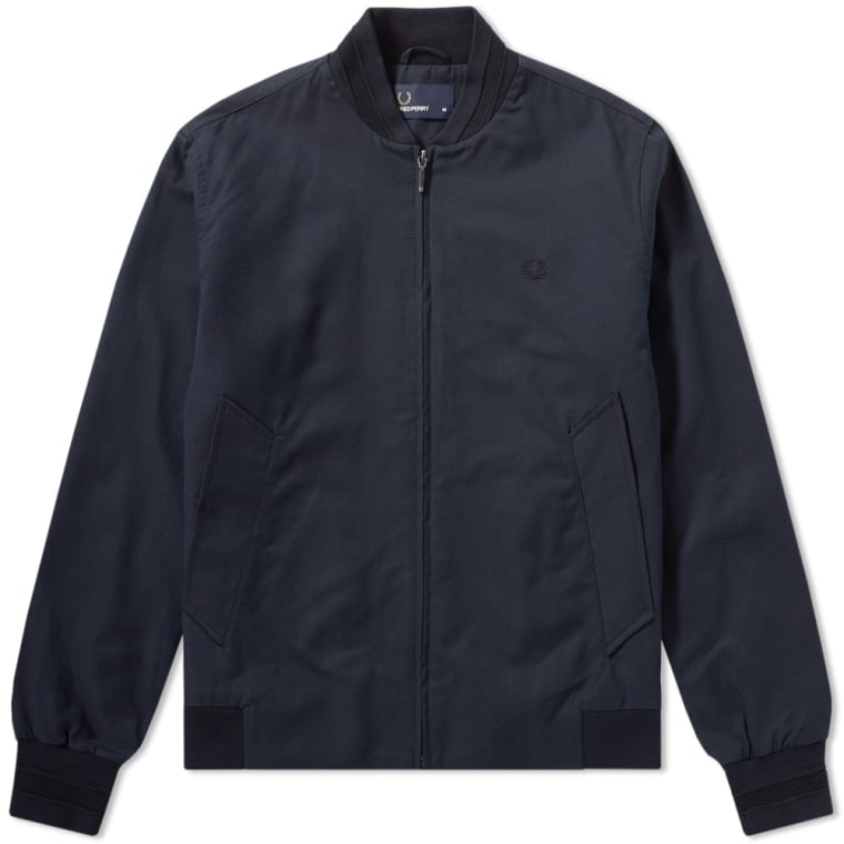 Fred Perry Woven Pique Er Jacket Blue Granite End Fred Perry Woven Pique Er Jacket Blue Granite 1