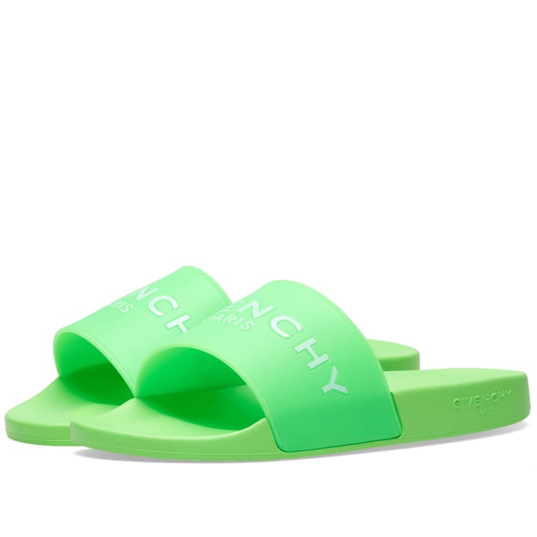 givenchy paris slide neon green end