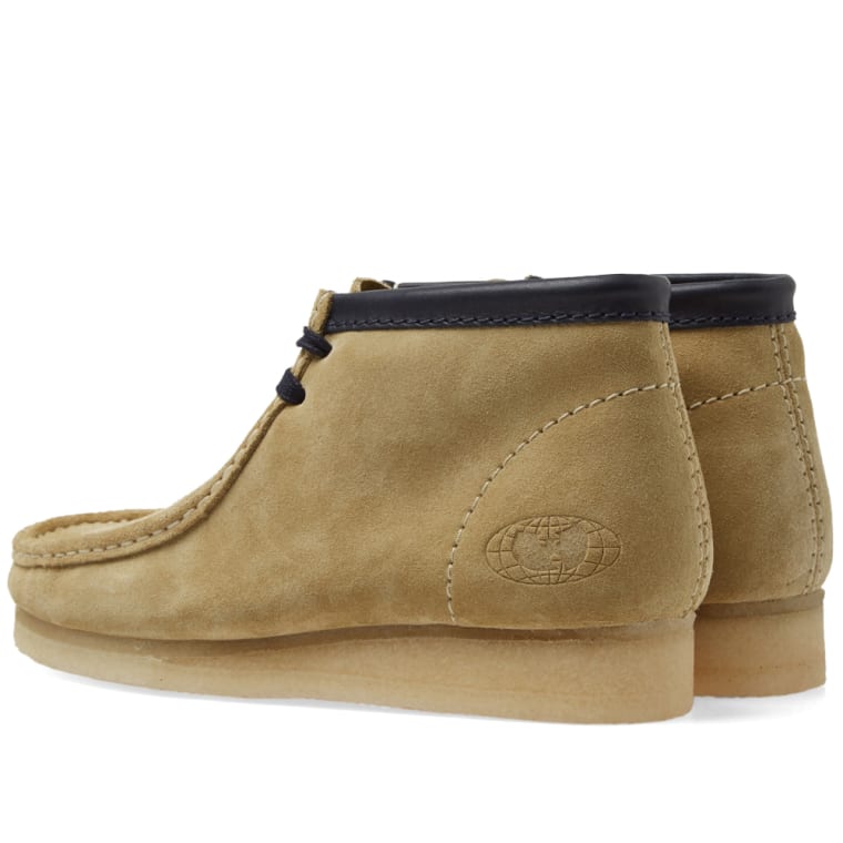 clarks wallabee boot maple suede