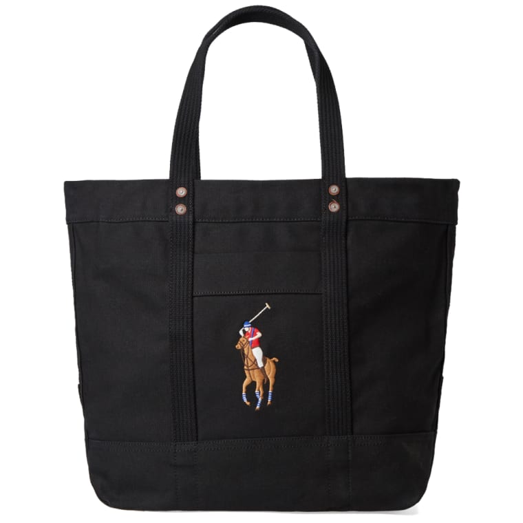 Polo Ralph Lauren Embroidered Tote Bag Black End Polo Ralph Lauren Embroidered Tote Bag Black 6