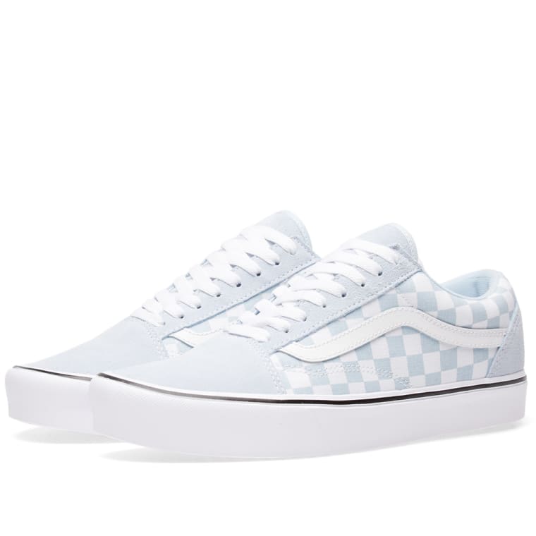 Vans Old Skool Lite Checkerboard (Baby Blue & True White) | END.