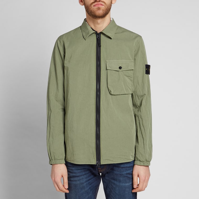stone island ivory overshirt