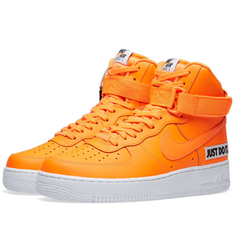 Nike Air Force 1 High LX W (Total Orange) | END. Nike Air Force 1 High LX W Total Orange 1