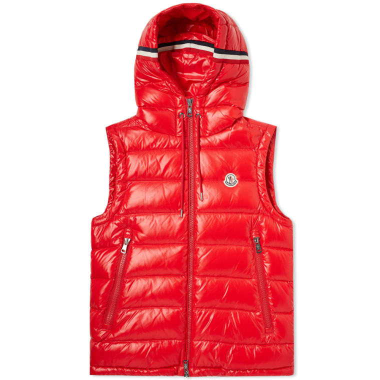 moncler red gilet moncler red gilet