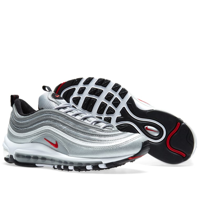nike air max 97 qs white varsity red & silver