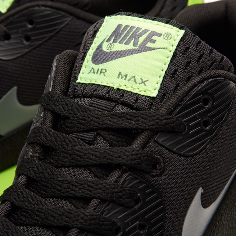 Nike Air Max 90 Premium Comfort EM (Black/Dark Grey-Flash Lime)