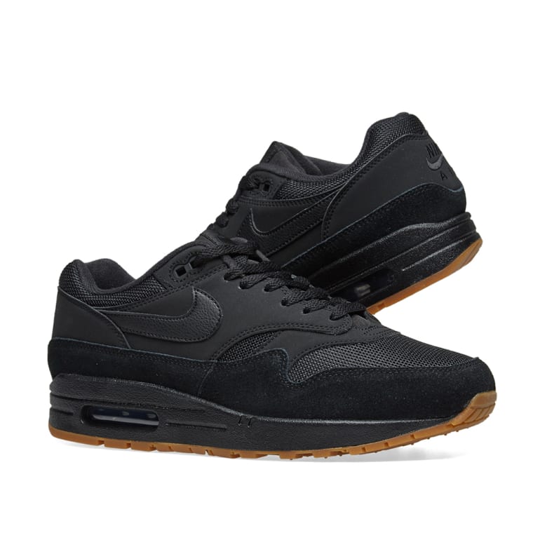 Nike Air Max 1 (Black, Gum & Brown) END. Nike Air Max 1 (Black, Gum & Brown) END.