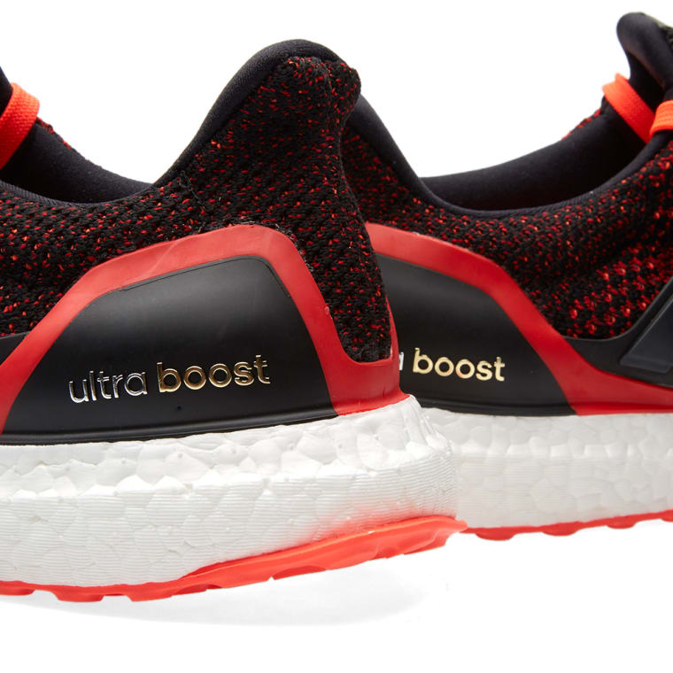 Ultra boost core black solar red clima clearance