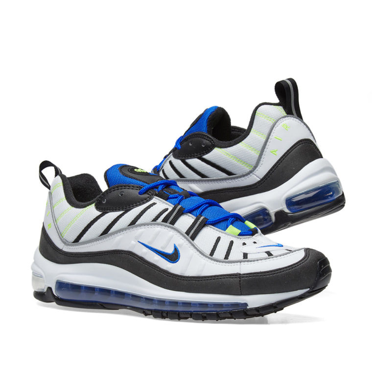 nike air max 98 white black racer blue volt nz nike air max 98 white black racer blue volt nz