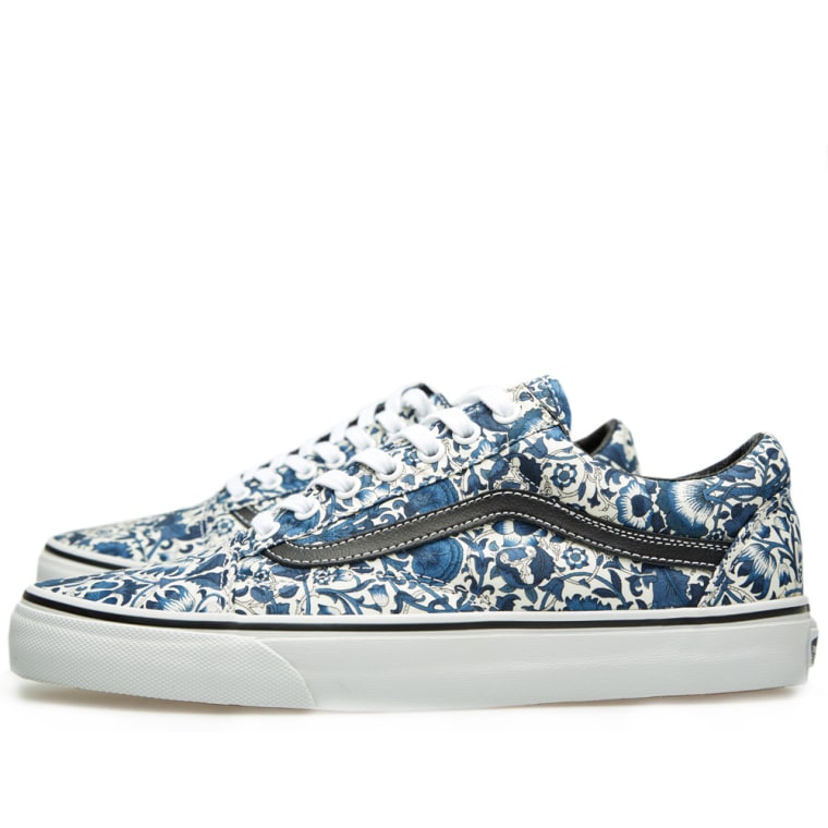 vans old skool blue floral vans old skool blue floral