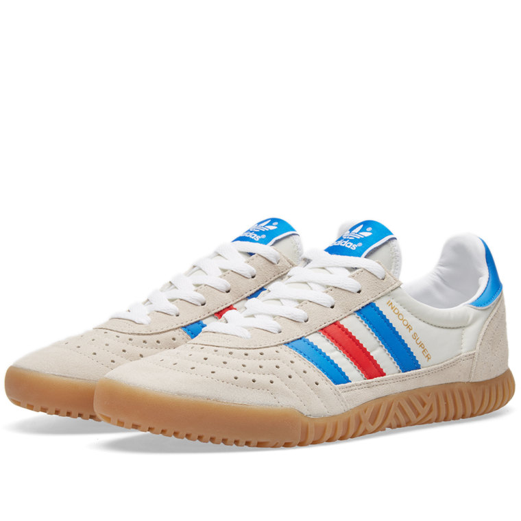 adidas originals indoor super trainers in white adidas originals indoor super trainers in white