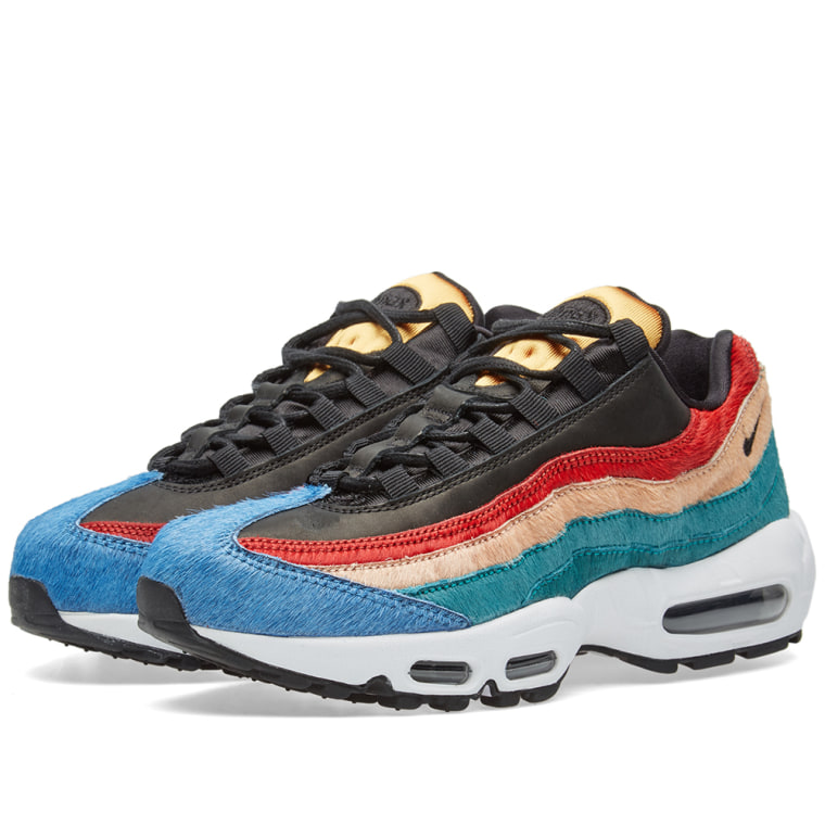 nike w air max 95 premium black & dark cayenne nike w air max 95 premium black & dark cayenne