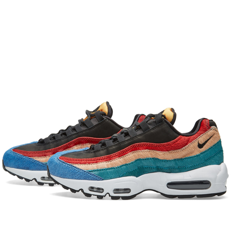 nike w air max 95 premium black & dark cayenne nike w air max 95 premium black & dark cayenne