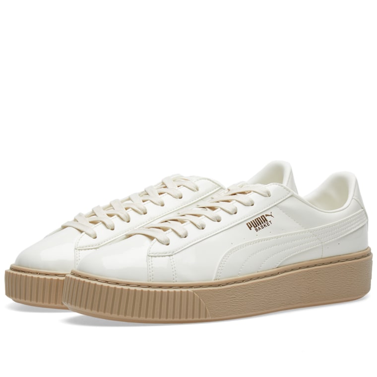 puma basket platform weiß gold puma basket platform weiß gold