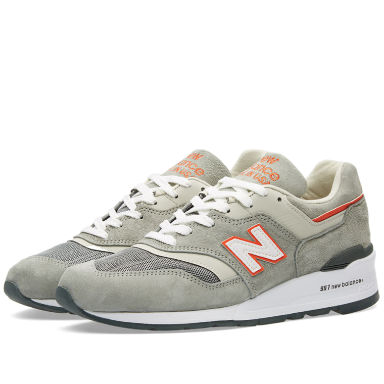 new balance 997 grey orange new balance 997 grey orange