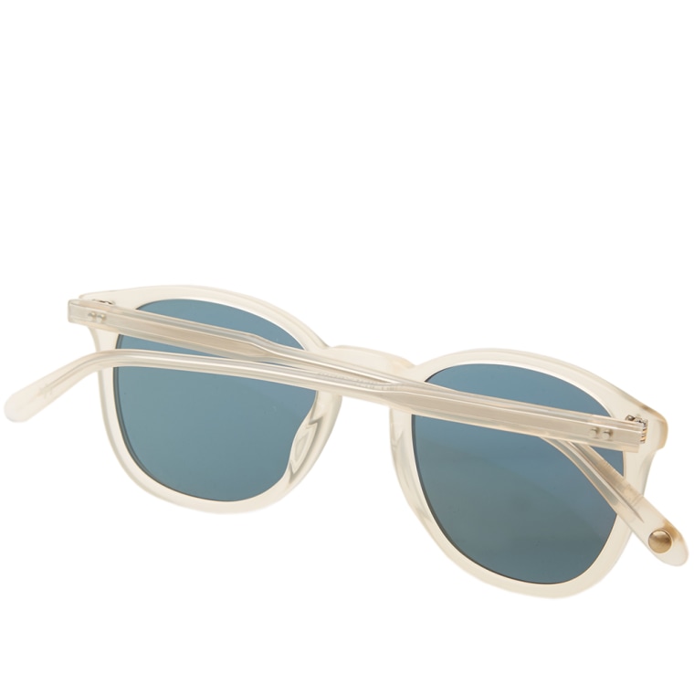 Garrett Leight Kinney Sunglasses (Light Beige & Blue Smoke ...