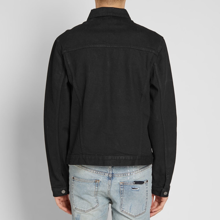 424 Marshall Denim Trucker Jacket (Waxed Black) END.