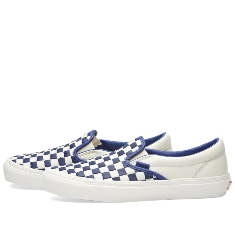 vans vault classic woven slip on lx 50th checkerboard & white vans vault classic woven slip on lx 50th checkerboard & white