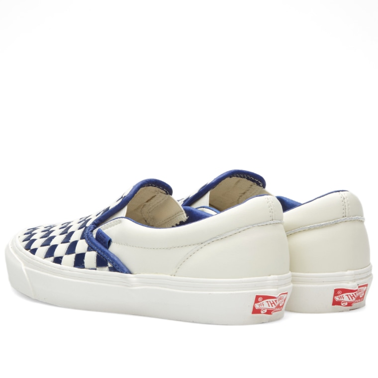 vans vault classic woven slip on lx 50th checkerboard & white vans vault classic woven slip on lx 50th checkerboard & white