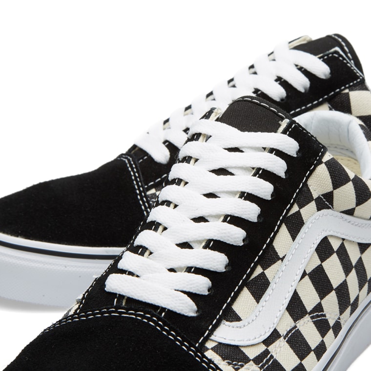 vans old skool black & espresso checkerboard vans old skool black & espresso checkerboard