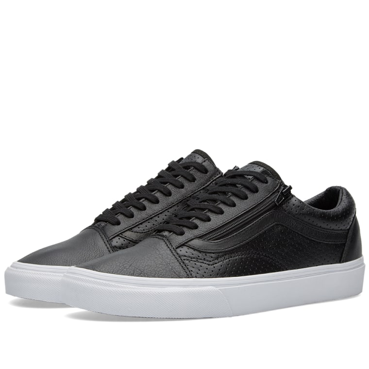 vans old skool zip black perforated vans old skool zip black perforated
