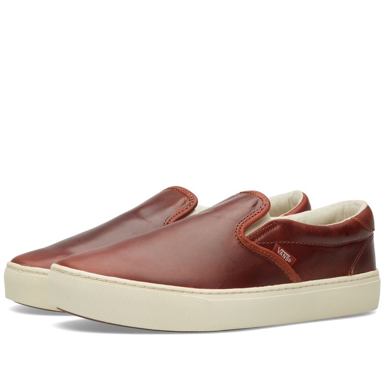 Vans SLIPON CUP CA California Collection leather henna turtledove Vans SLIPON CUP CA California Collection leather henna turtledove