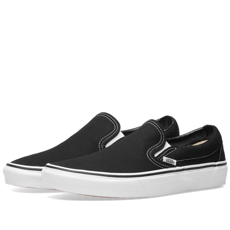 vans classic slip on black vans classic slip on black