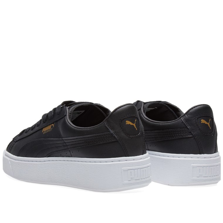 puma basket platform core black puma basket platform core black