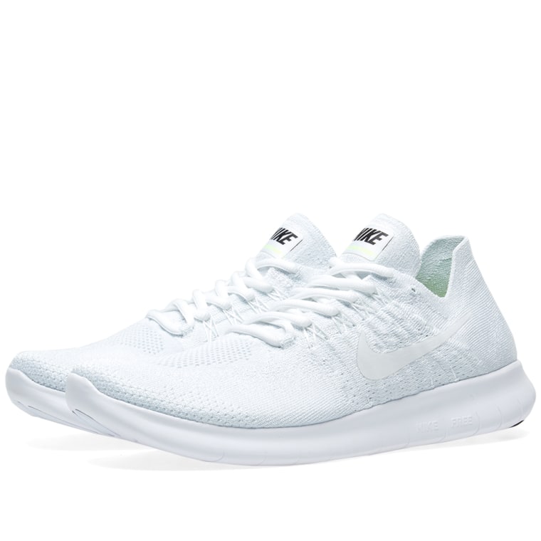 nike free rn flyknit 2017 white & pure platinum nike free rn flyknit 2017 white & pure platinum