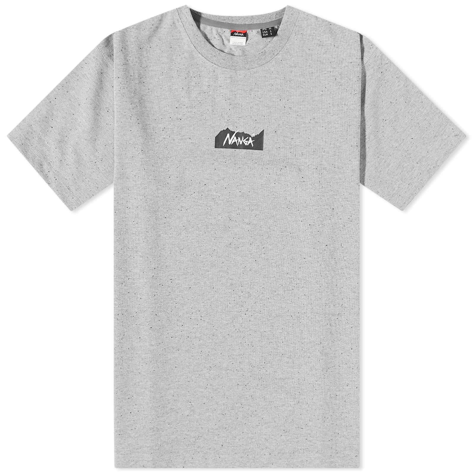 NANGA Eco Hybrid Mt Logo T-Shirt - Grey