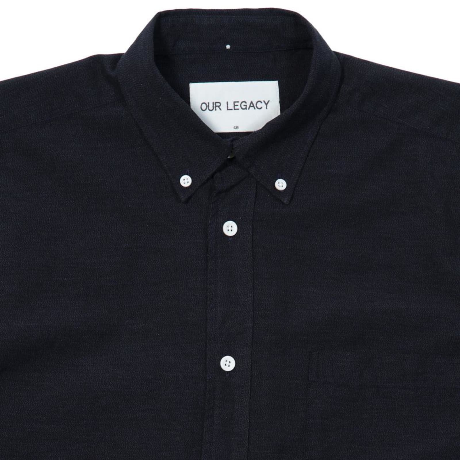 Our Legacy 1940s Button Down Shirt - Twisted Navy Vintage Oxford 