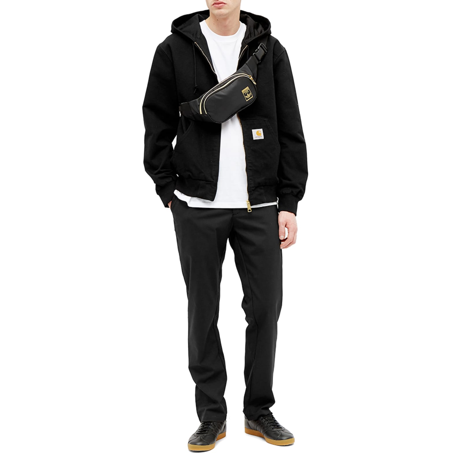 Adidas Superstar 24K Waist Bag Black & Gold END.