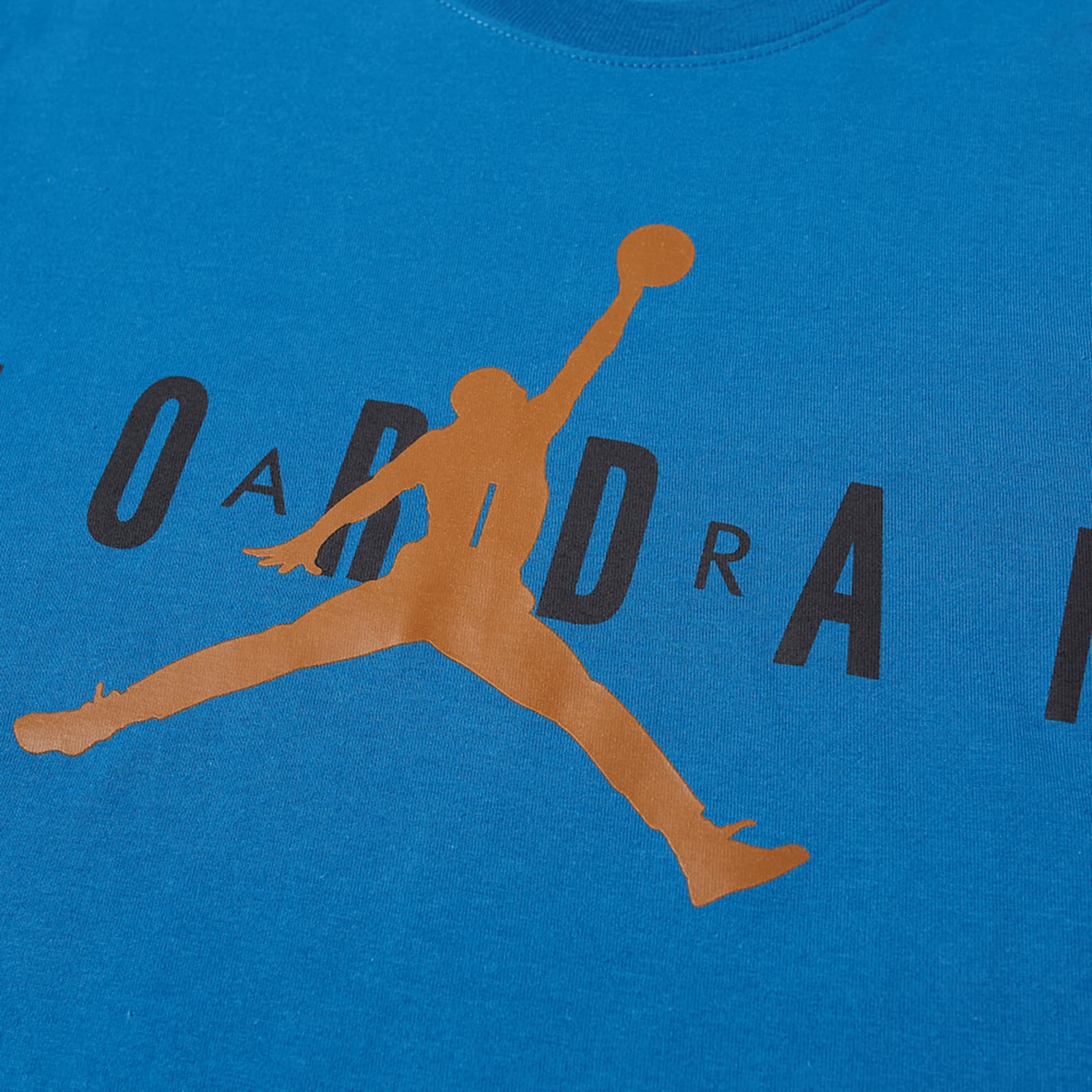 Air Jordan Logo TShirt Marina Blue, Black & Desert Bronze END. (US)
