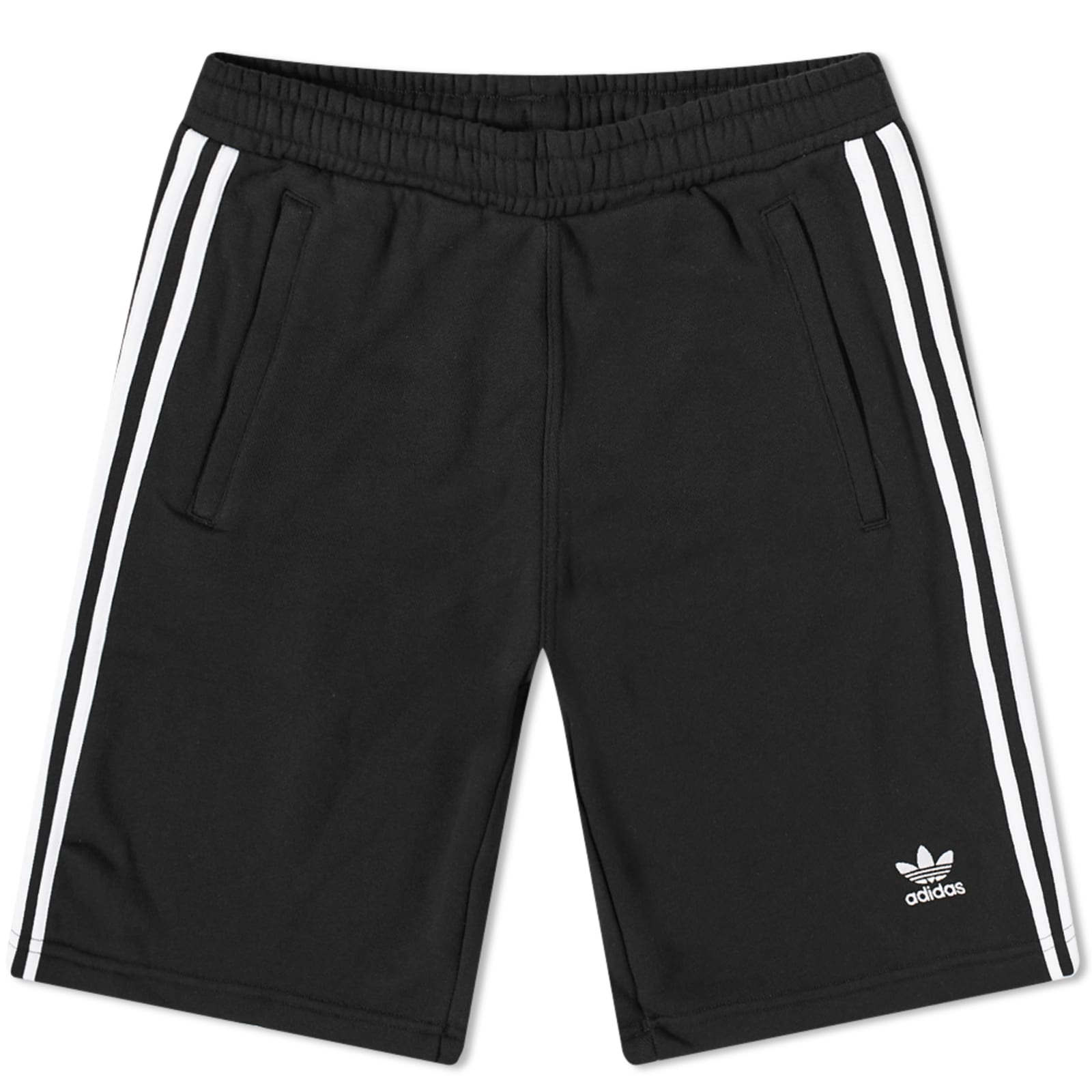 Adidas 3 stripe shorts black end us 