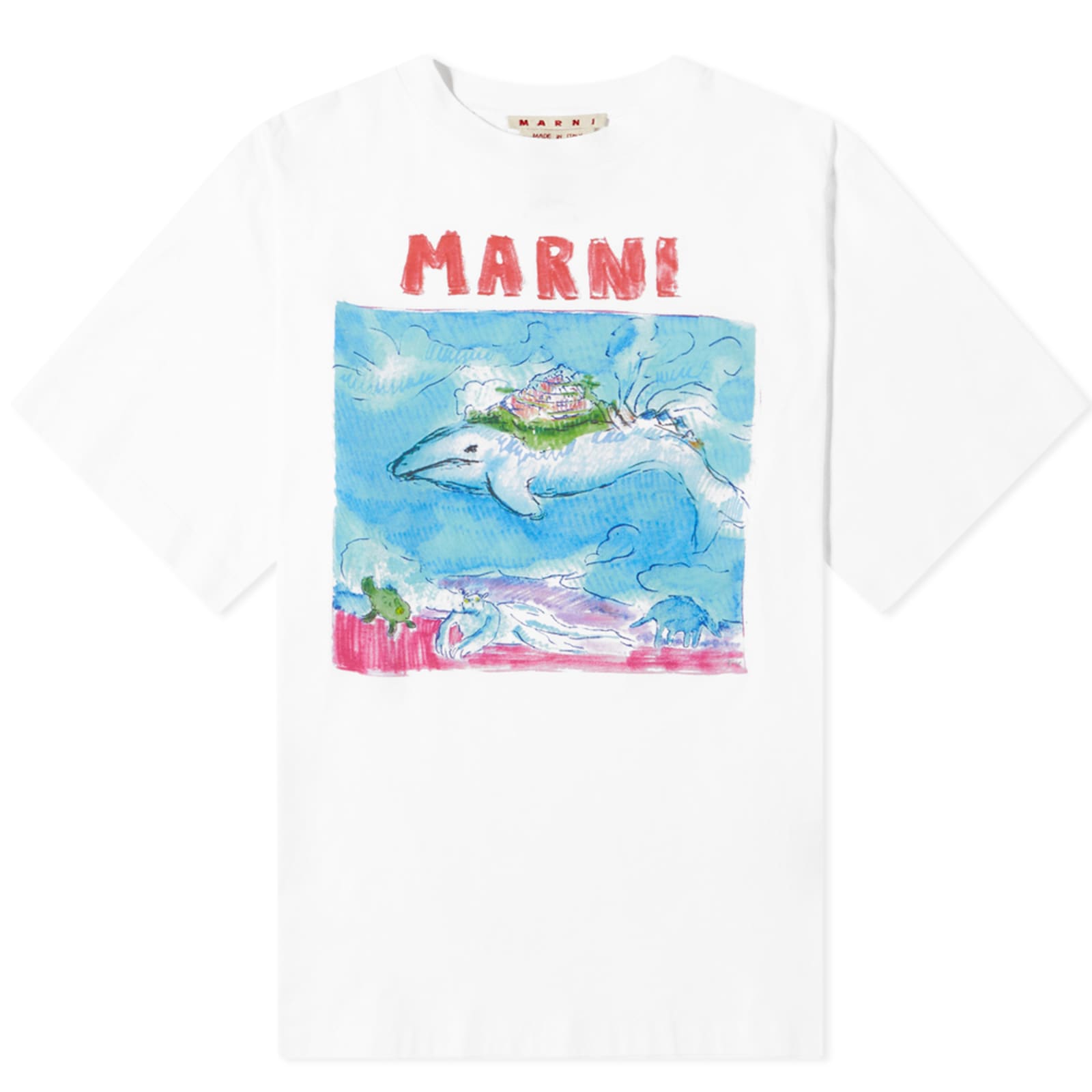 Marni Illustration TShirt Lily White END.