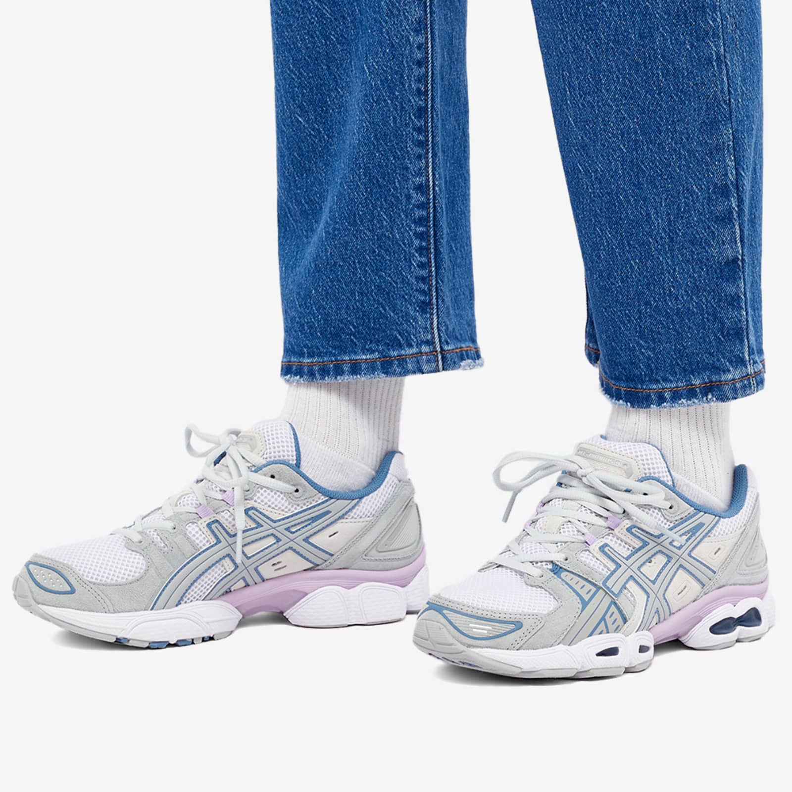 Asics GelNimbus 9 White & Mid Grey END.