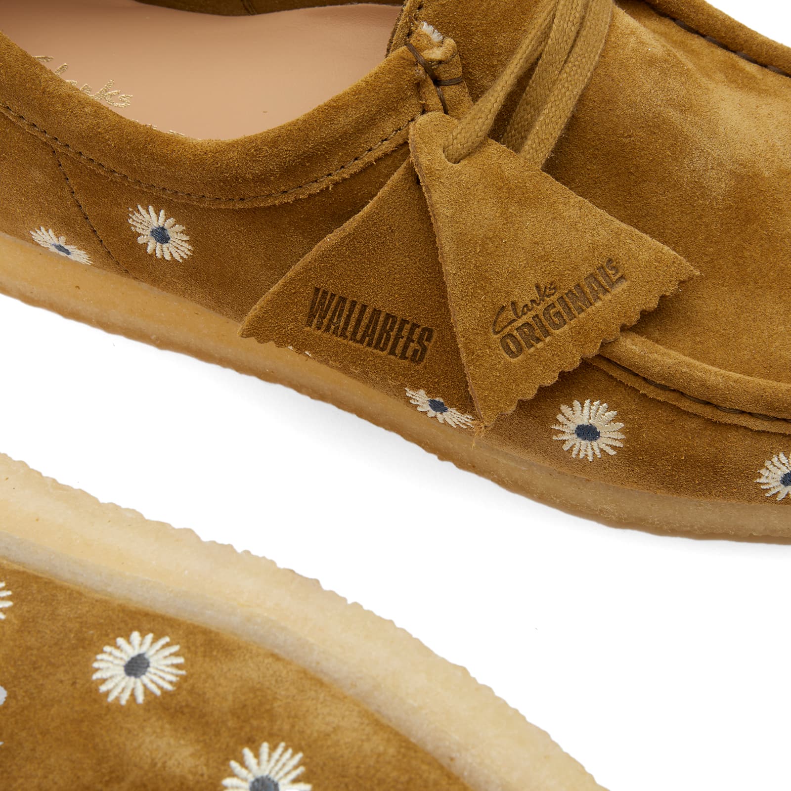 Clarks Originals Wallabee - Dark Olive Daisies