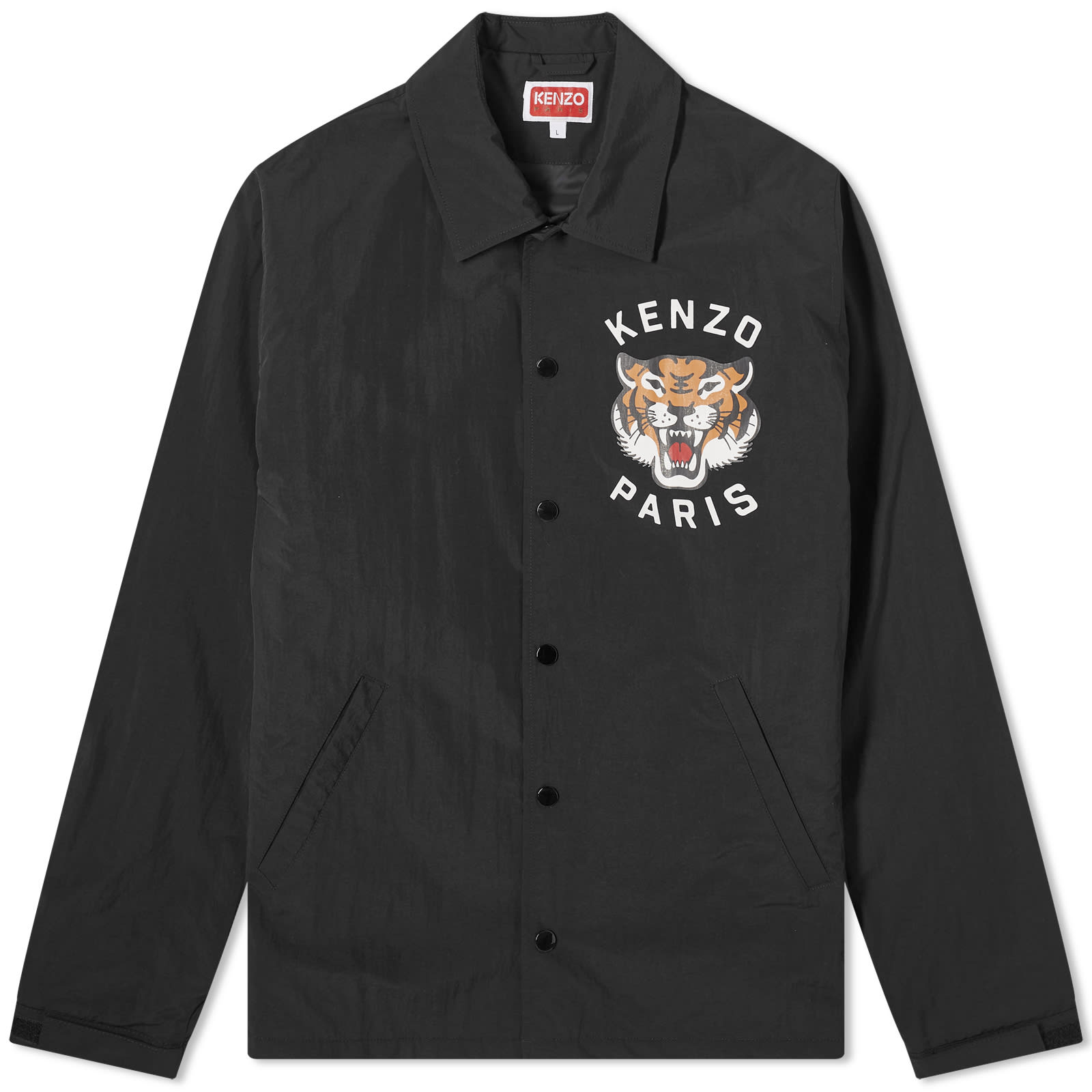 Kenzo Lucky Tiger Padded Coach Jacket - Black